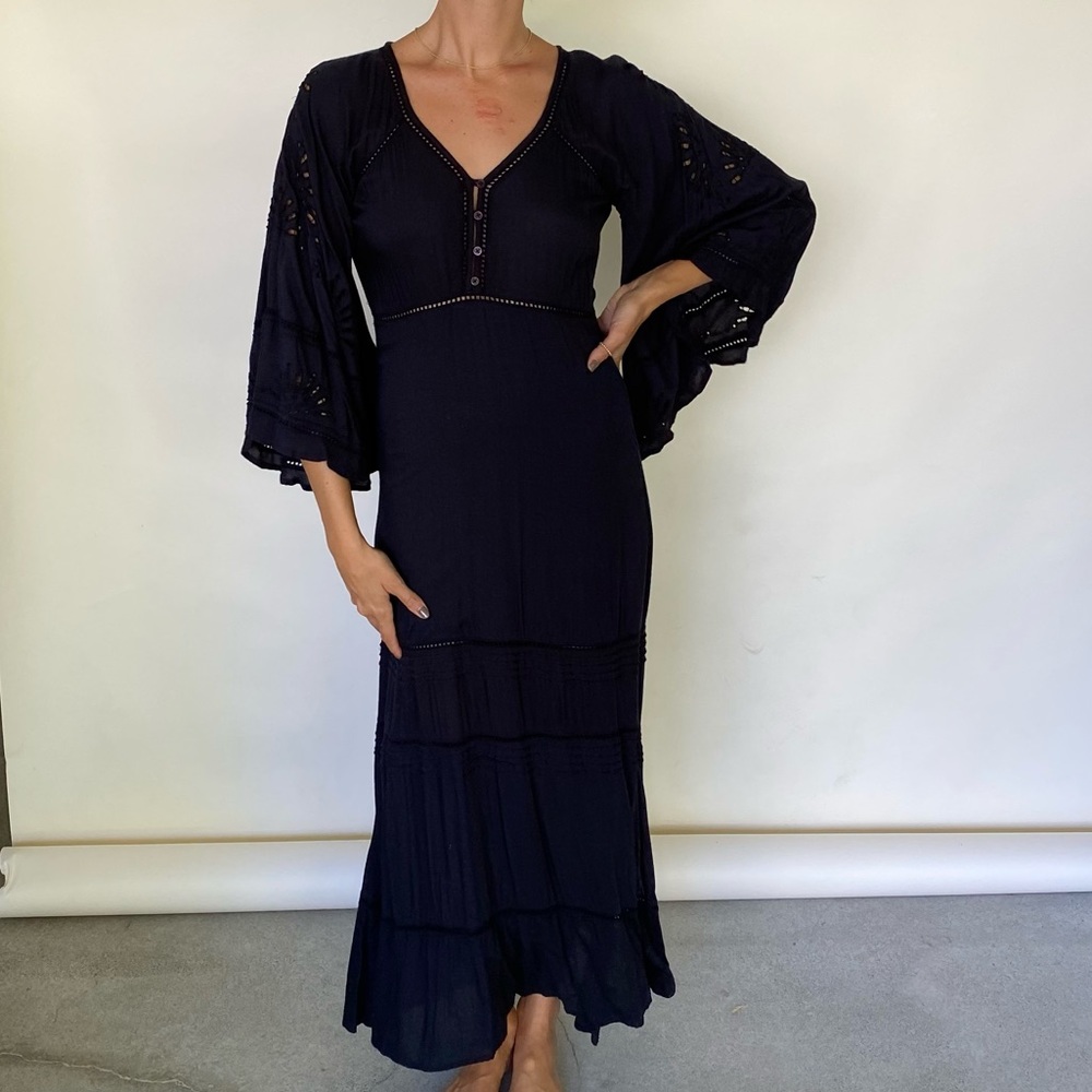 Amuse Society black maxi dress